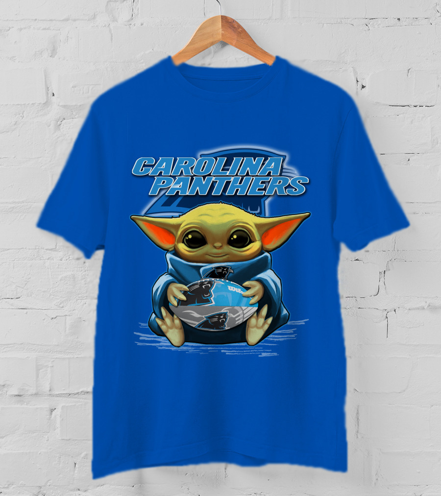 Carolina Panthers Yoda Football Fan T-Shirt