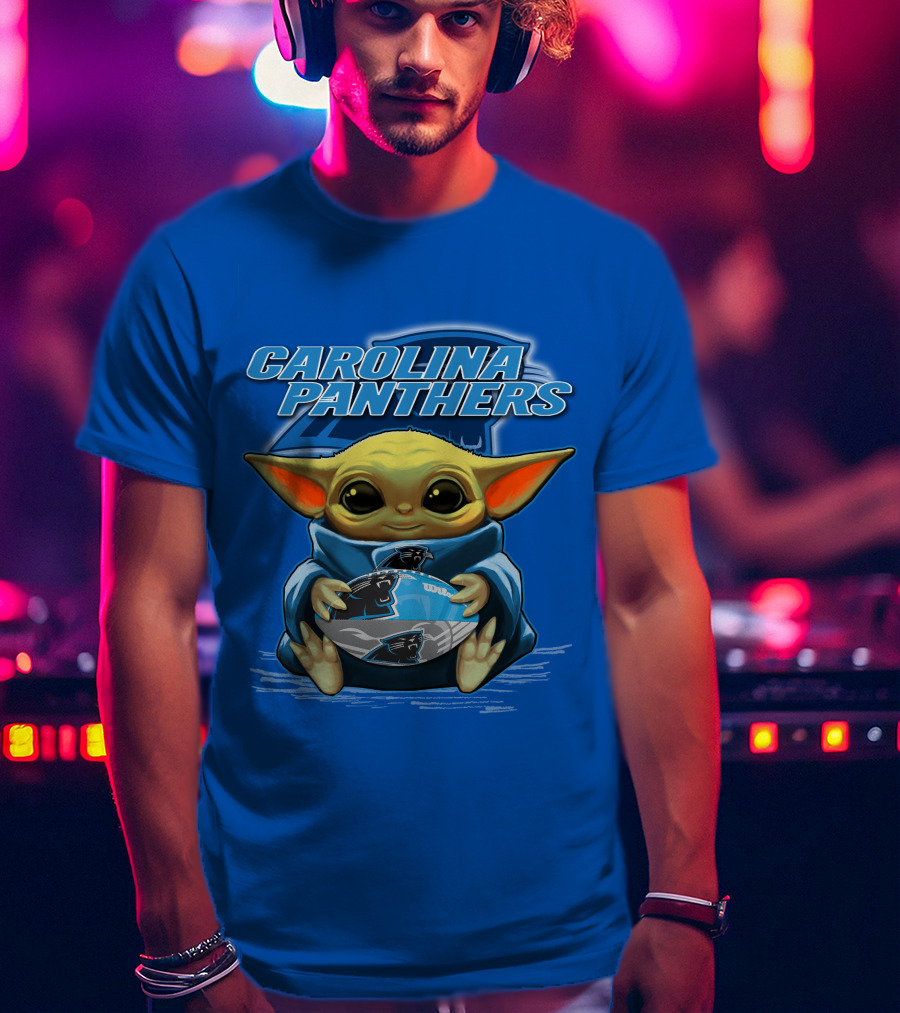 Carolina Panthers Yoda Football Fan T-Shirt