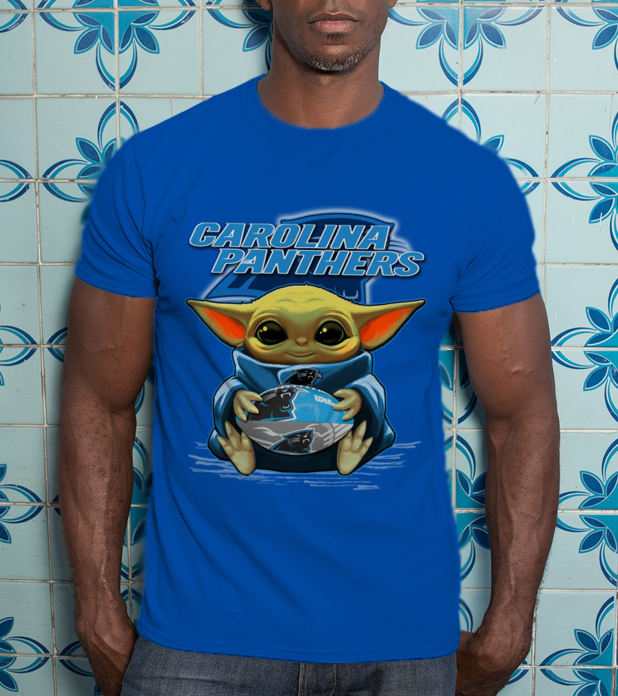 Carolina Panthers Yoda Football Fan T-Shirt