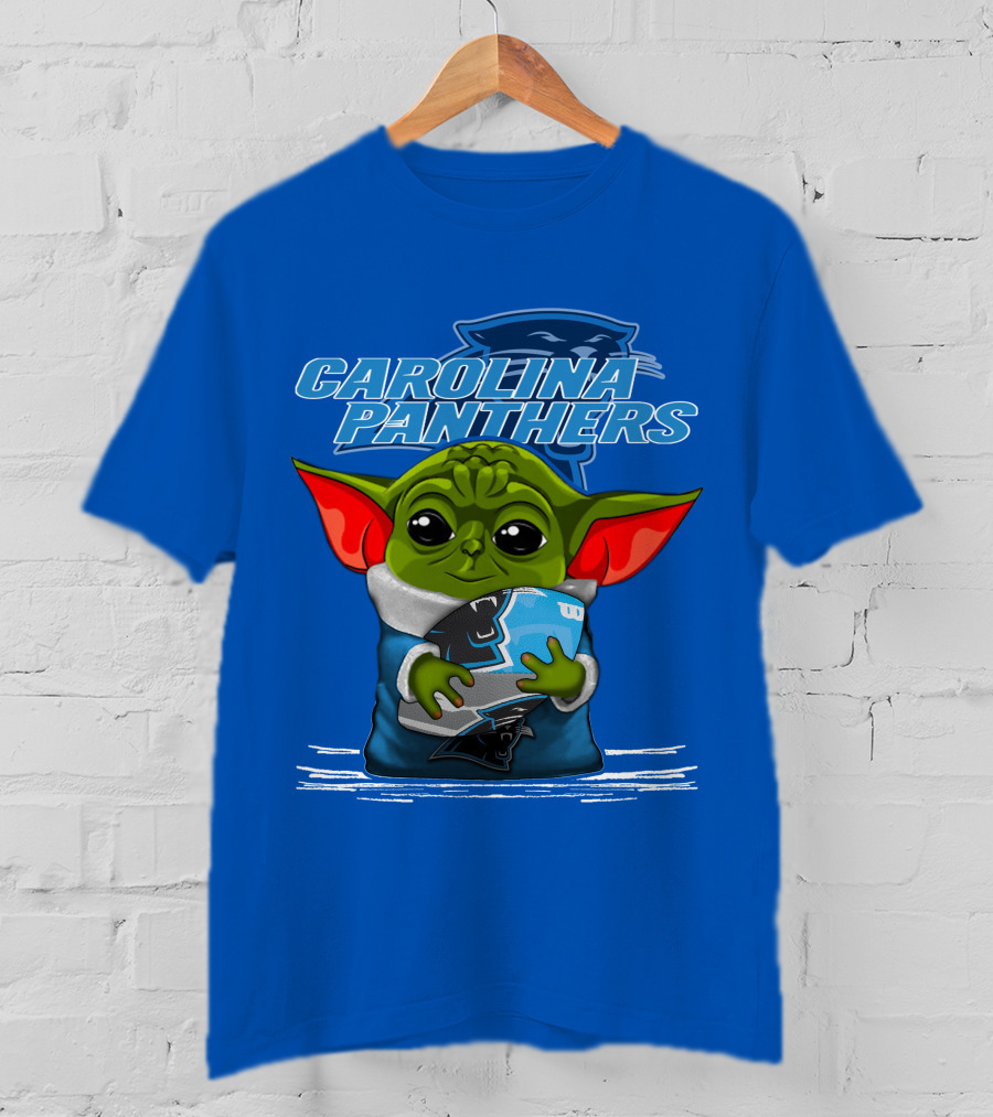 Yoda Carolina Panthers Football Fan T-Shirt