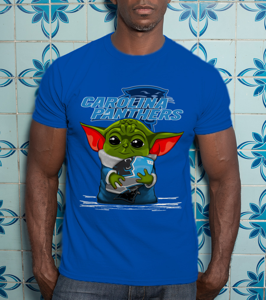 Yoda Carolina Panthers Football Fan T-Shirt
