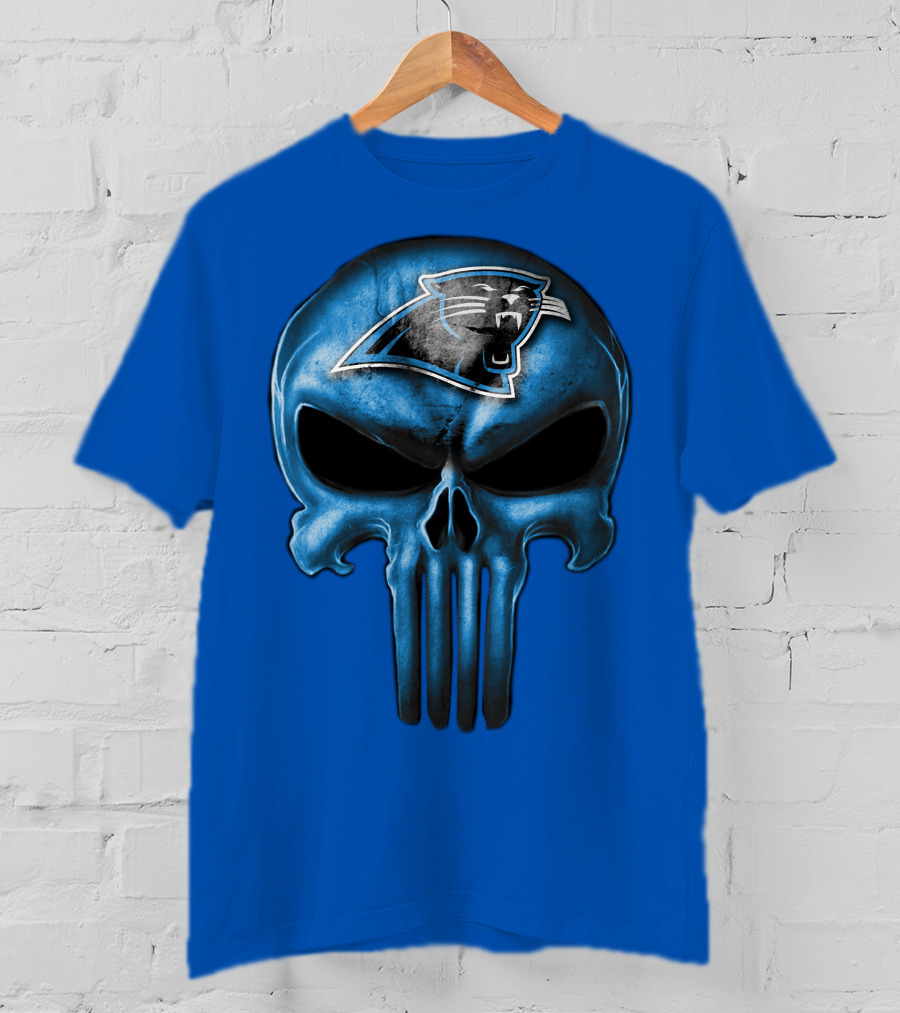CAROLINA PANTHERS Skull T-Shirt