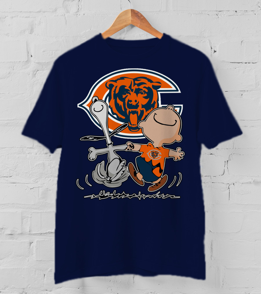 Chicago Bears Peanuts Character Celebration T-Shirt