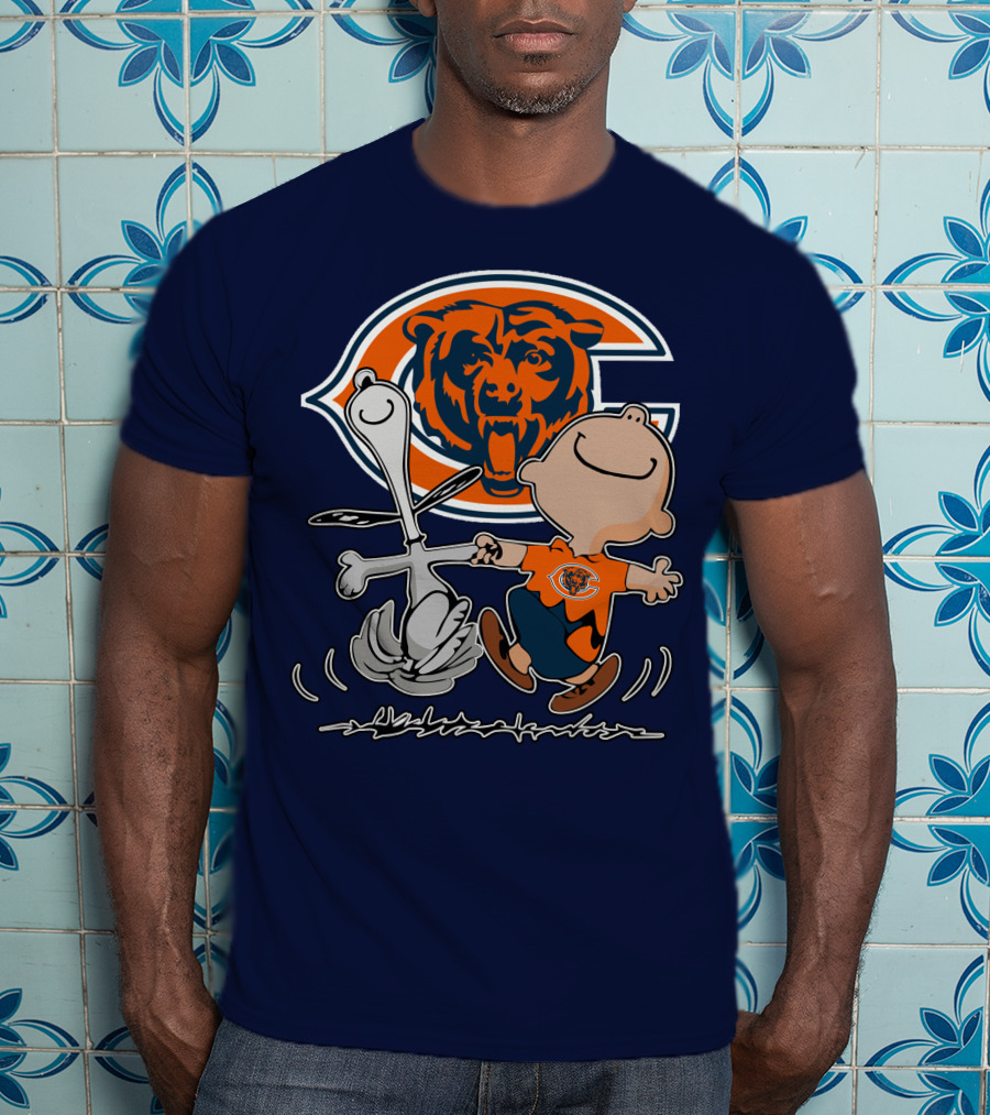 Chicago Bears Peanuts Character Celebration T-Shirt