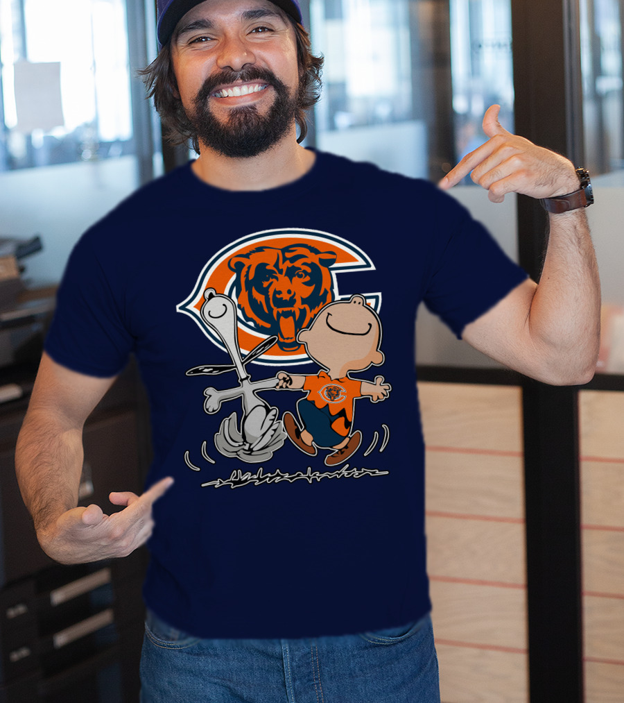 Chicago Bears Peanuts Character Celebration T-Shirt