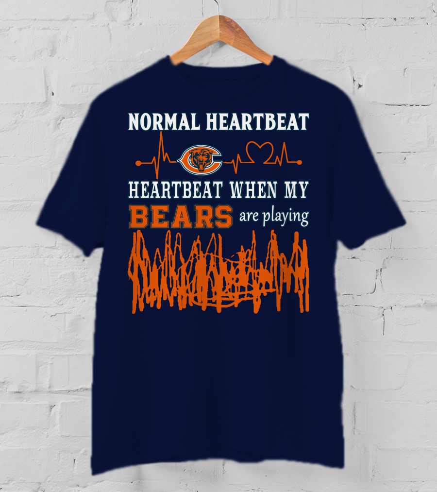 Normal Heartbeat Heartbeat When My Bears Are Playing T-Shirt