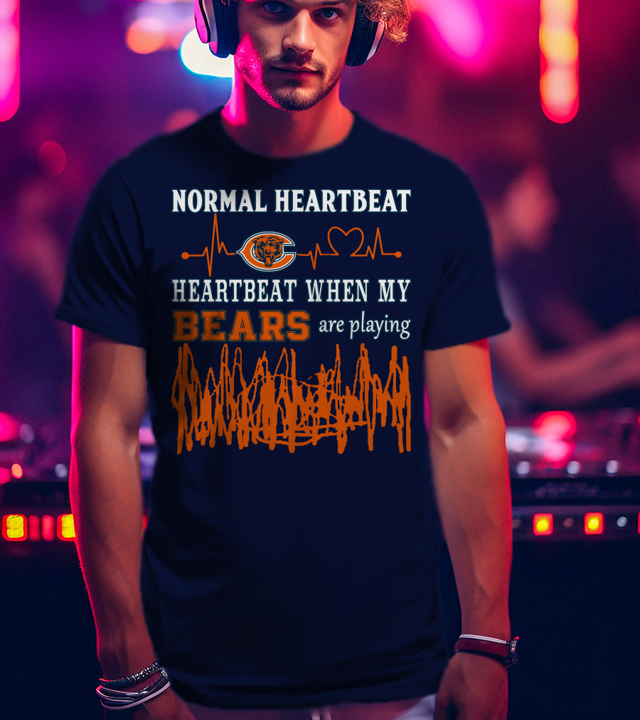 Normal Heartbeat Heartbeat When My Bears Are Playing T-Shirt