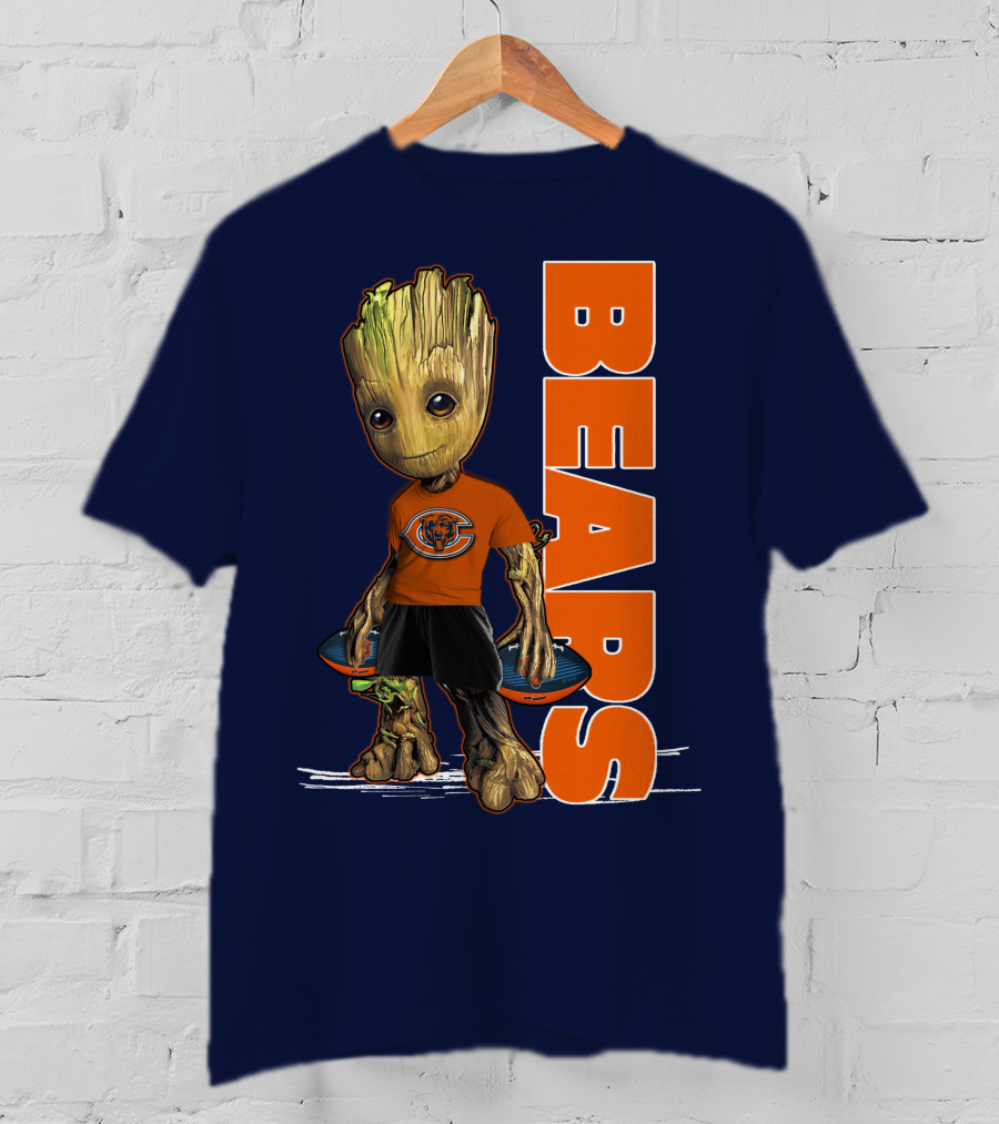 Groot Bears Chicago Nfl Football Fan T-Shirt