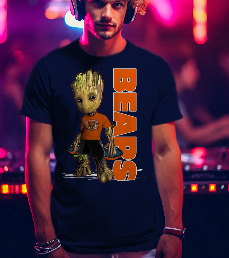 Groot Bears Chicago Nfl Football Fan T-Shirt