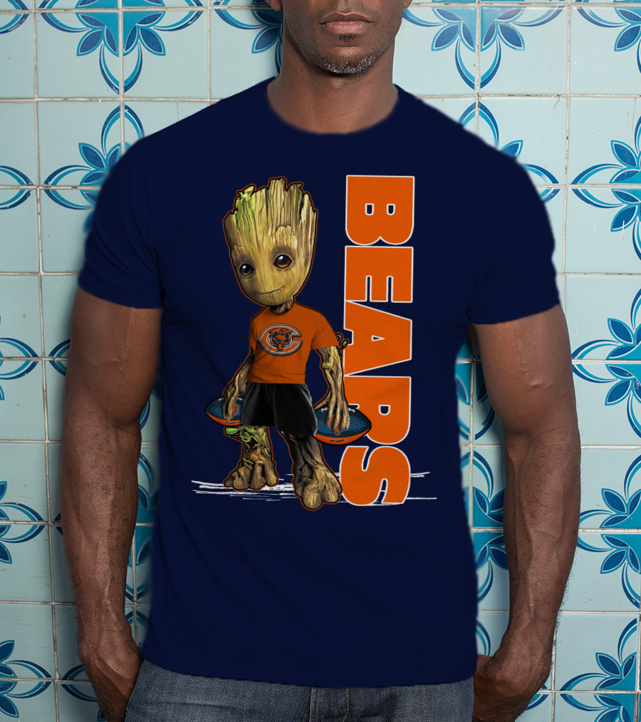 Groot Bears Chicago Nfl Football Fan T-Shirt
