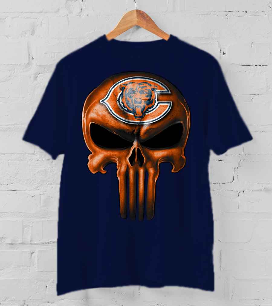 Skull Chicago Bears T-Shirt