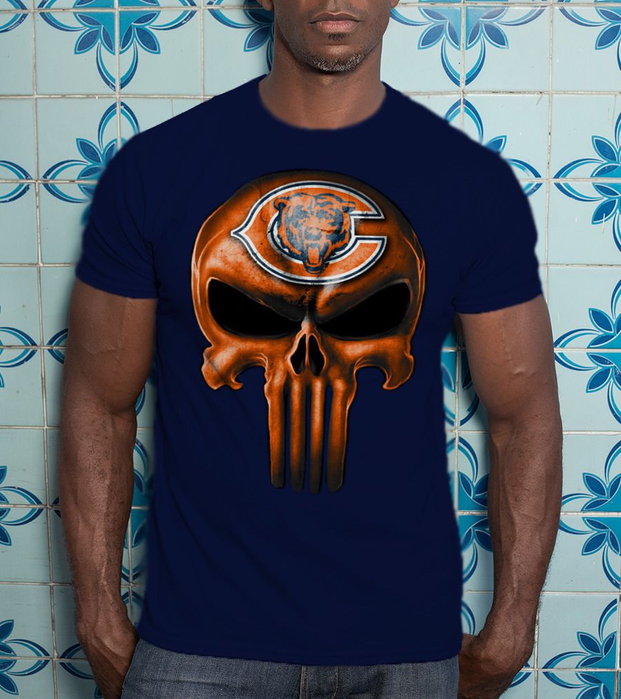 Skull Chicago Bears T-Shirt