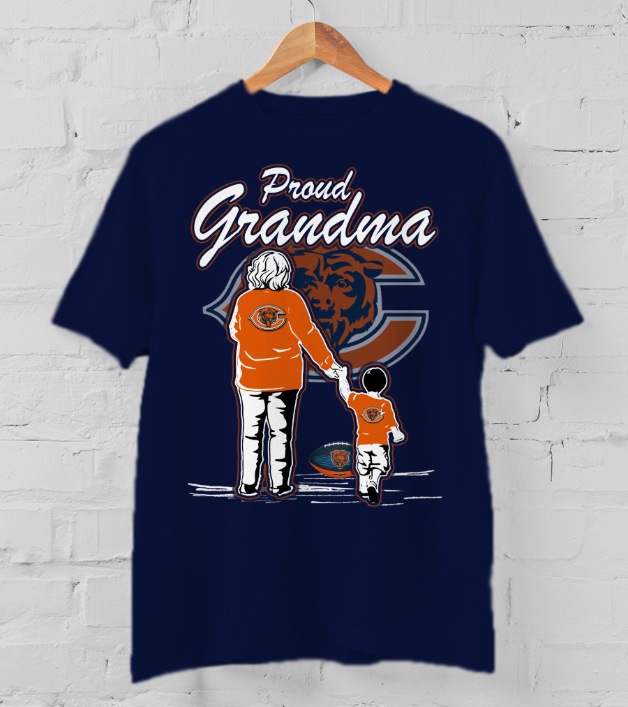Proud Grandma Chicago Bears Family Spirit T-Shirt