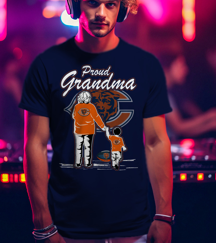 Proud Grandma Chicago Bears Family Spirit T-Shirt