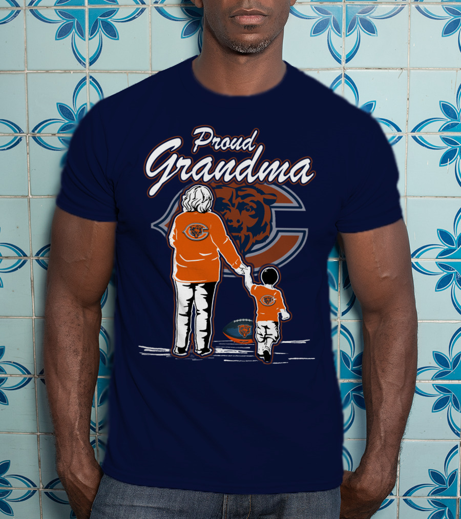 Proud Grandma Chicago Bears Family Spirit T-Shirt