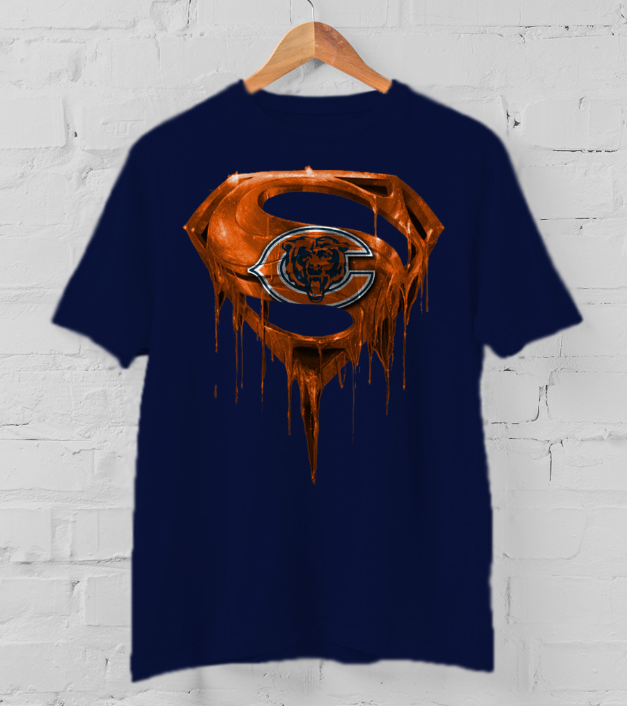 Superman Chicago Bears Logo Combination T-Shirt