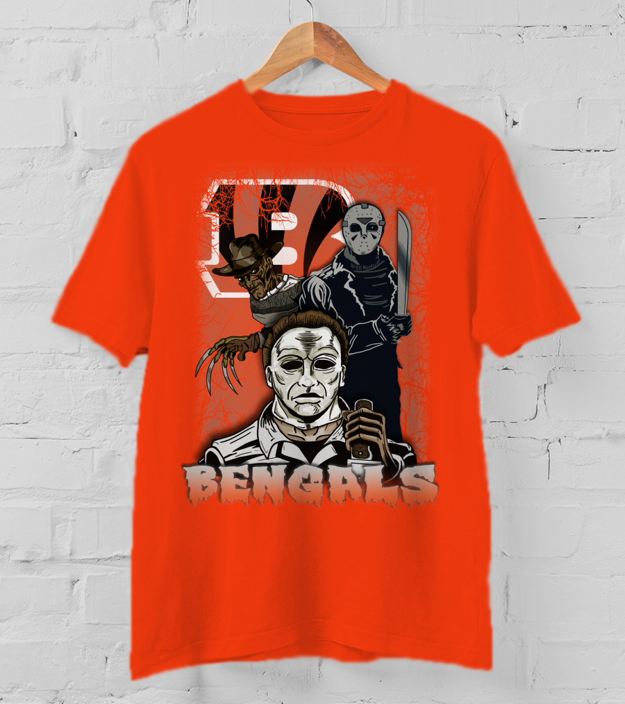 Cincinnati Bengals Horror Icons T-Shirt