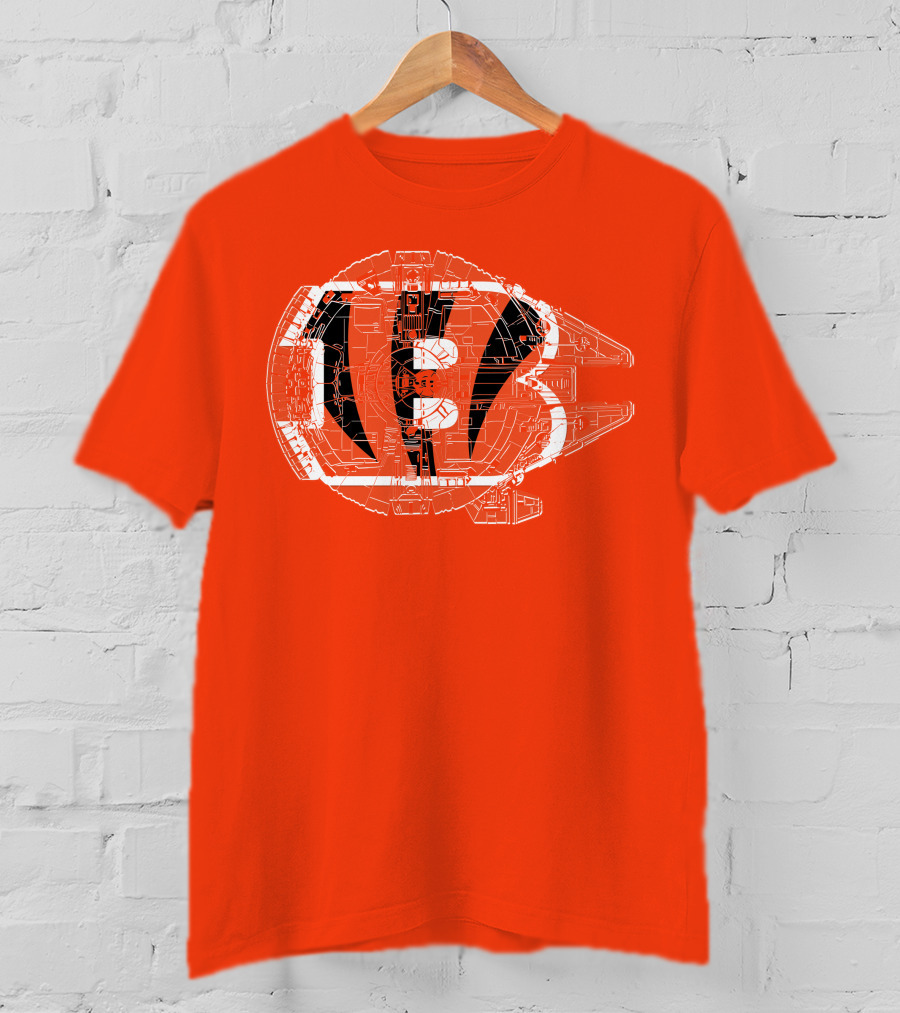 Cincinnati Bengals Millennium Falcon T-Shirt