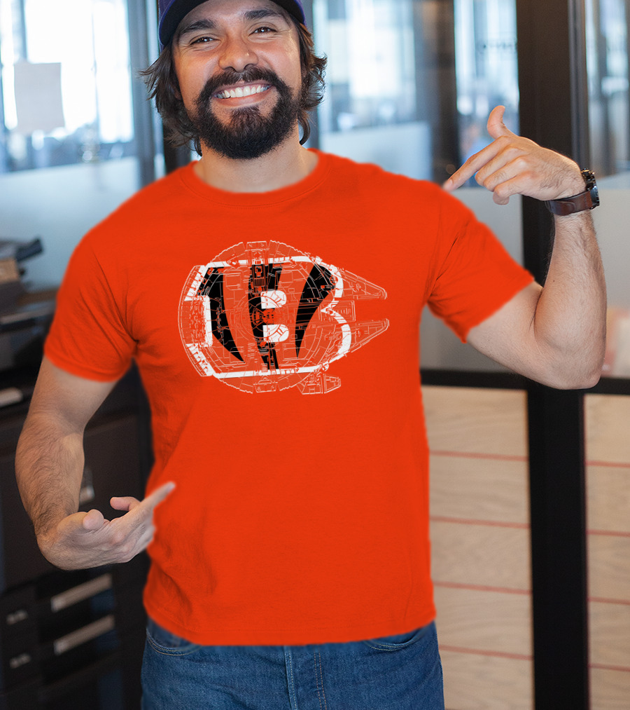 Cincinnati Bengals Millennium Falcon T-Shirt