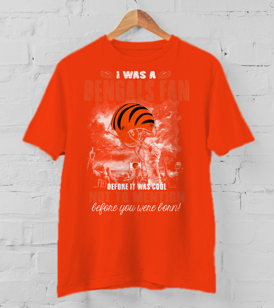 Cincinnati Bengals Fan Before It Was Cool Helmet T-Shirt