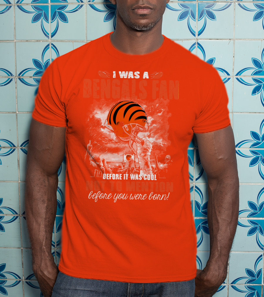 Cincinnati Bengals Fan Before It Was Cool Helmet T-Shirt