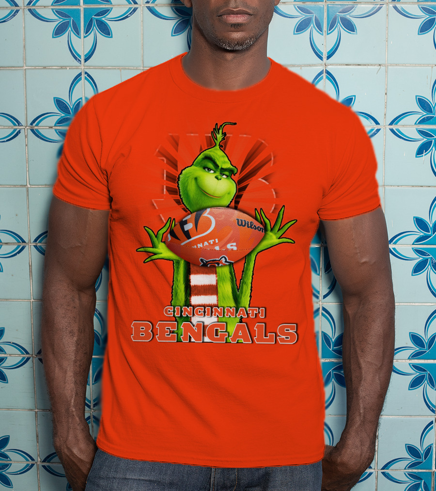 Grinch Cincinnati Bengals Football Nfl Wilson Ball T-Shirt