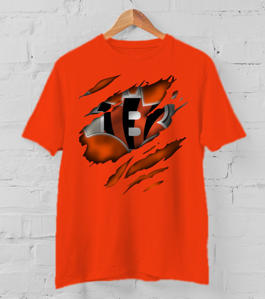 Cincinnati Bengals Tiger Stripes T-Shirt