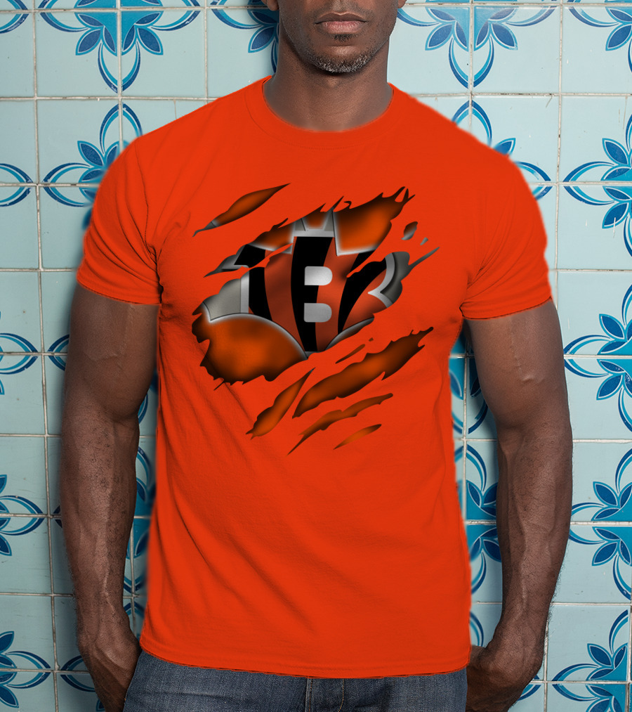 Cincinnati Bengals Tiger Stripes T-Shirt