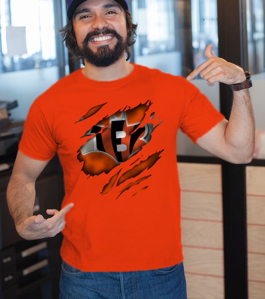 Cincinnati Bengals Tiger Stripes T-Shirt
