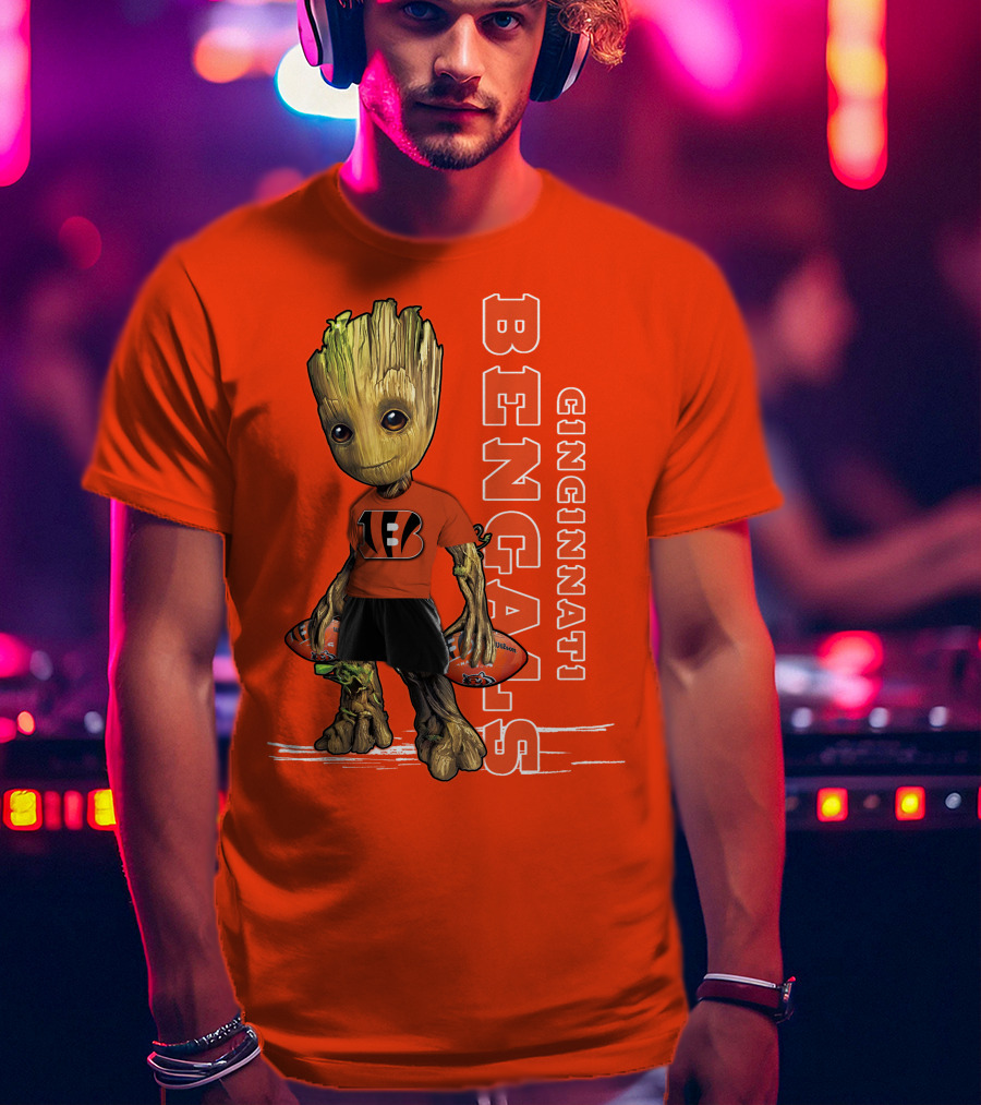 Groot V1 Cincinnati Bengals Football T-Shirt