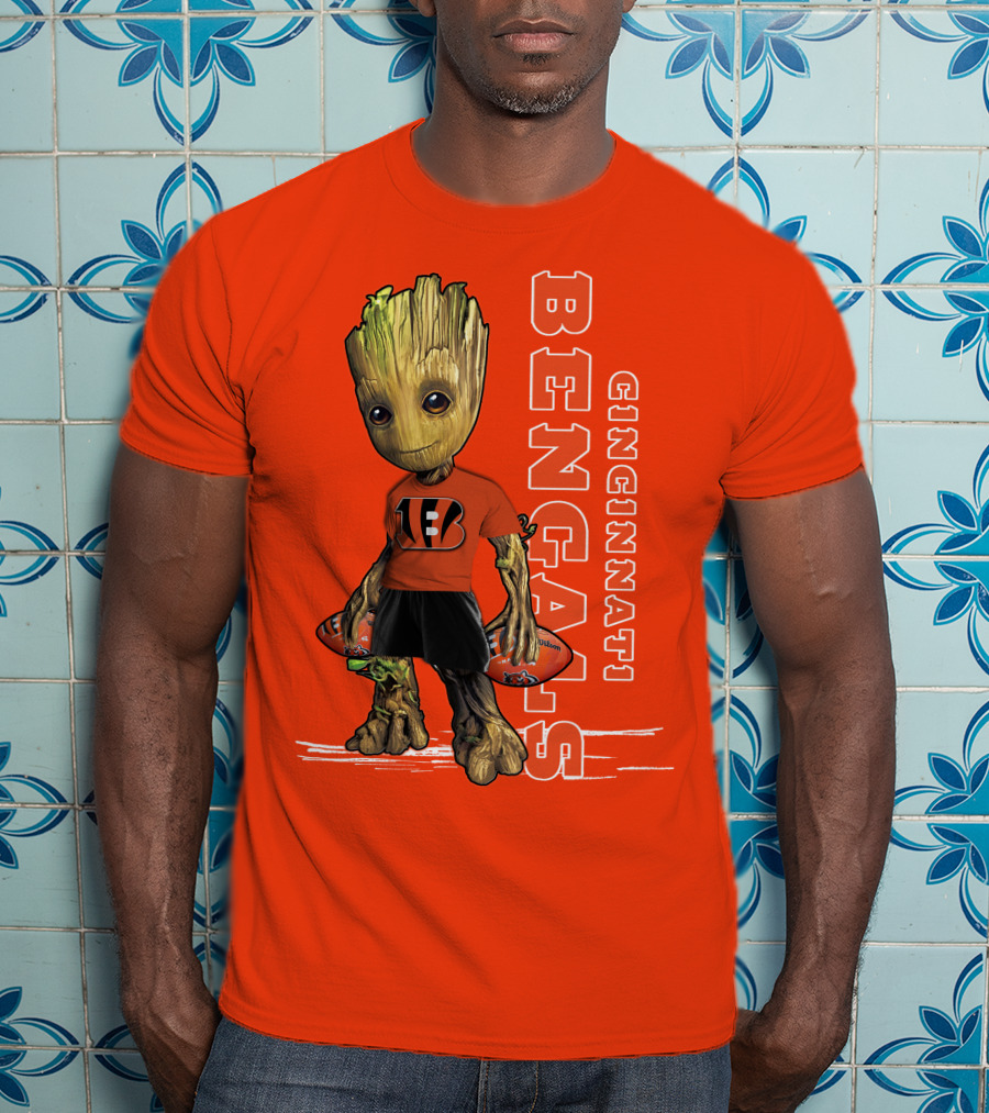 Groot V1 Cincinnati Bengals Football T-Shirt