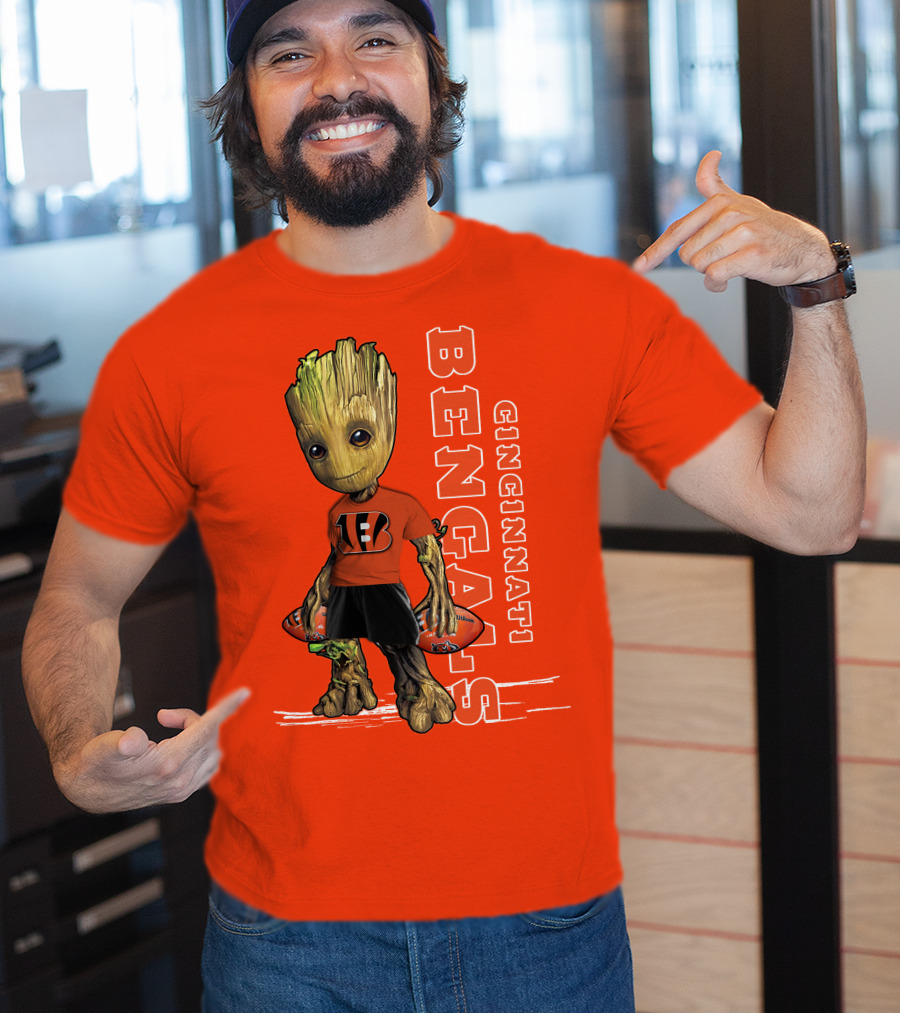 Groot V1 Cincinnati Bengals Football T-Shirt