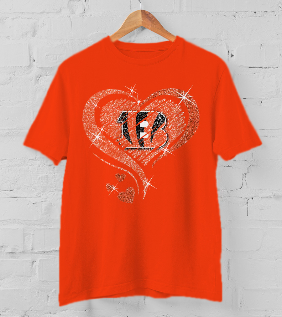Heart Diamond Bengals Love T-Shirt