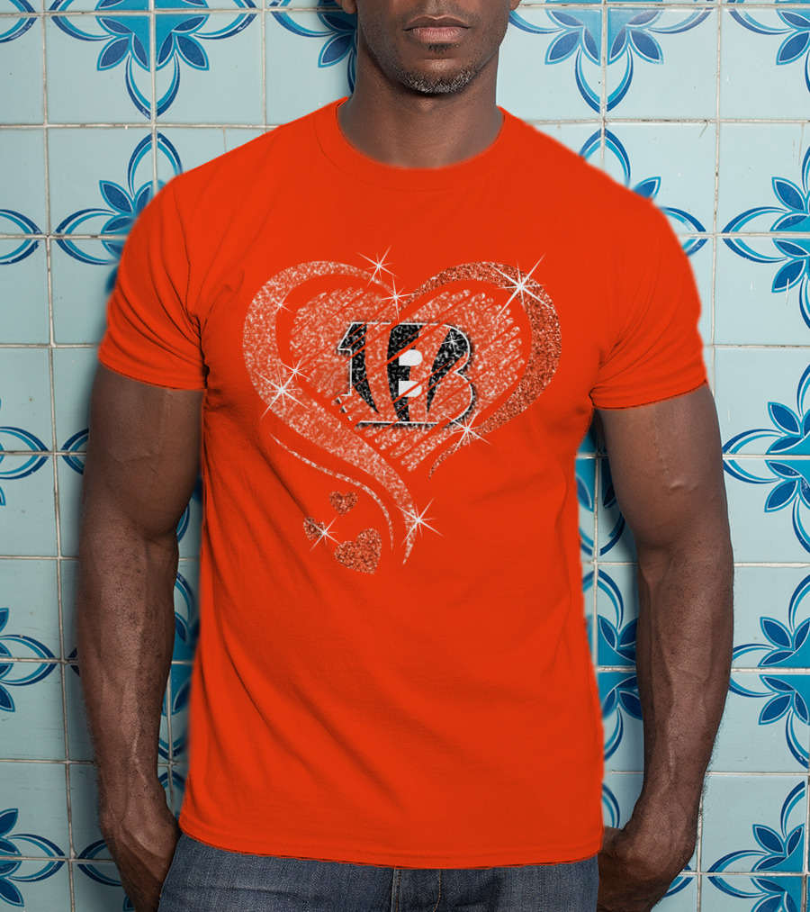 Heart Diamond Bengals Love T-Shirt