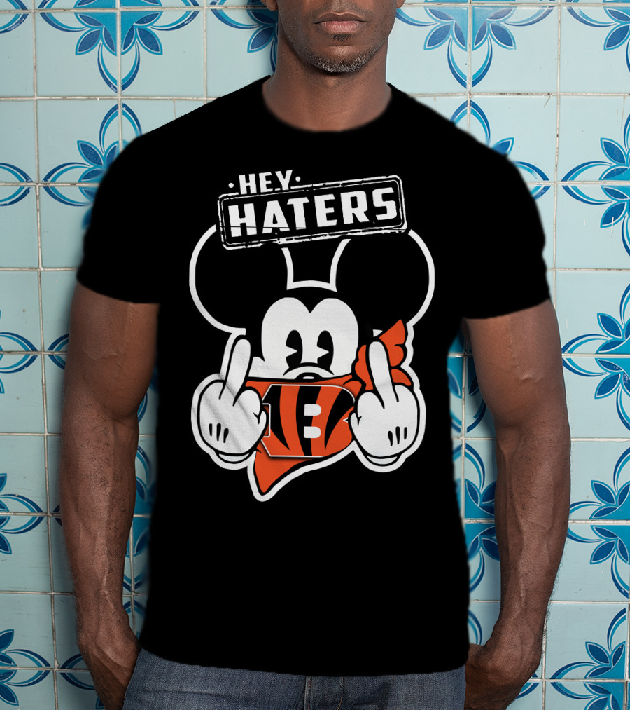 HEY HATERS Mick CINCINNATI BENGALS T-Shirt