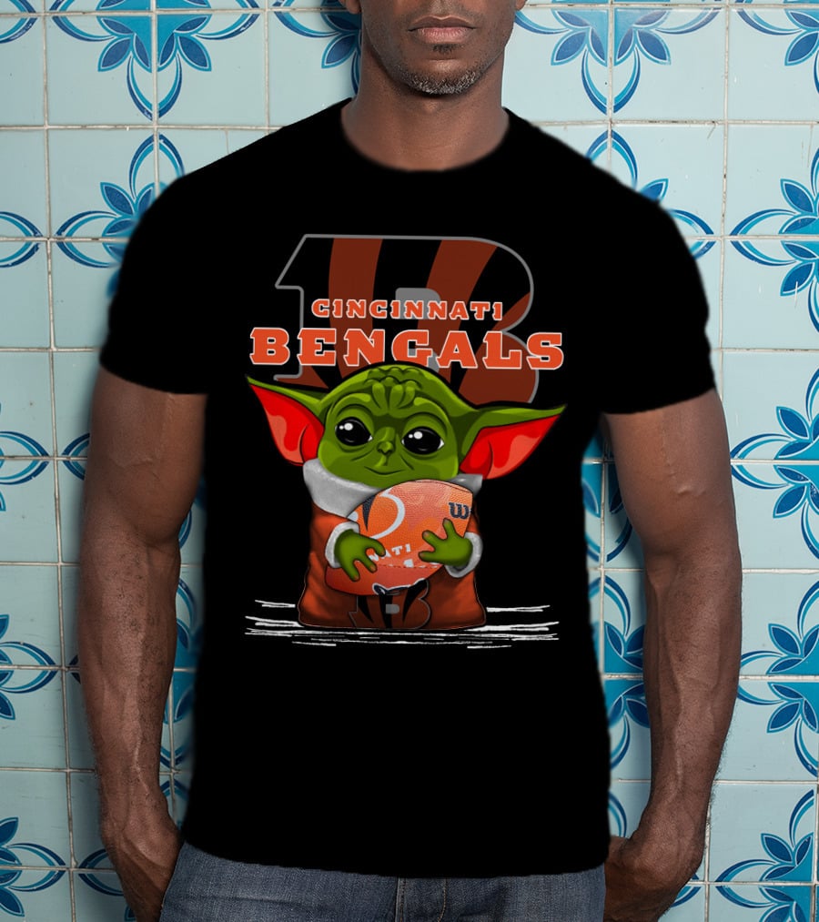 Yoda Cincinnati Bengals Football Fan T-Shirt