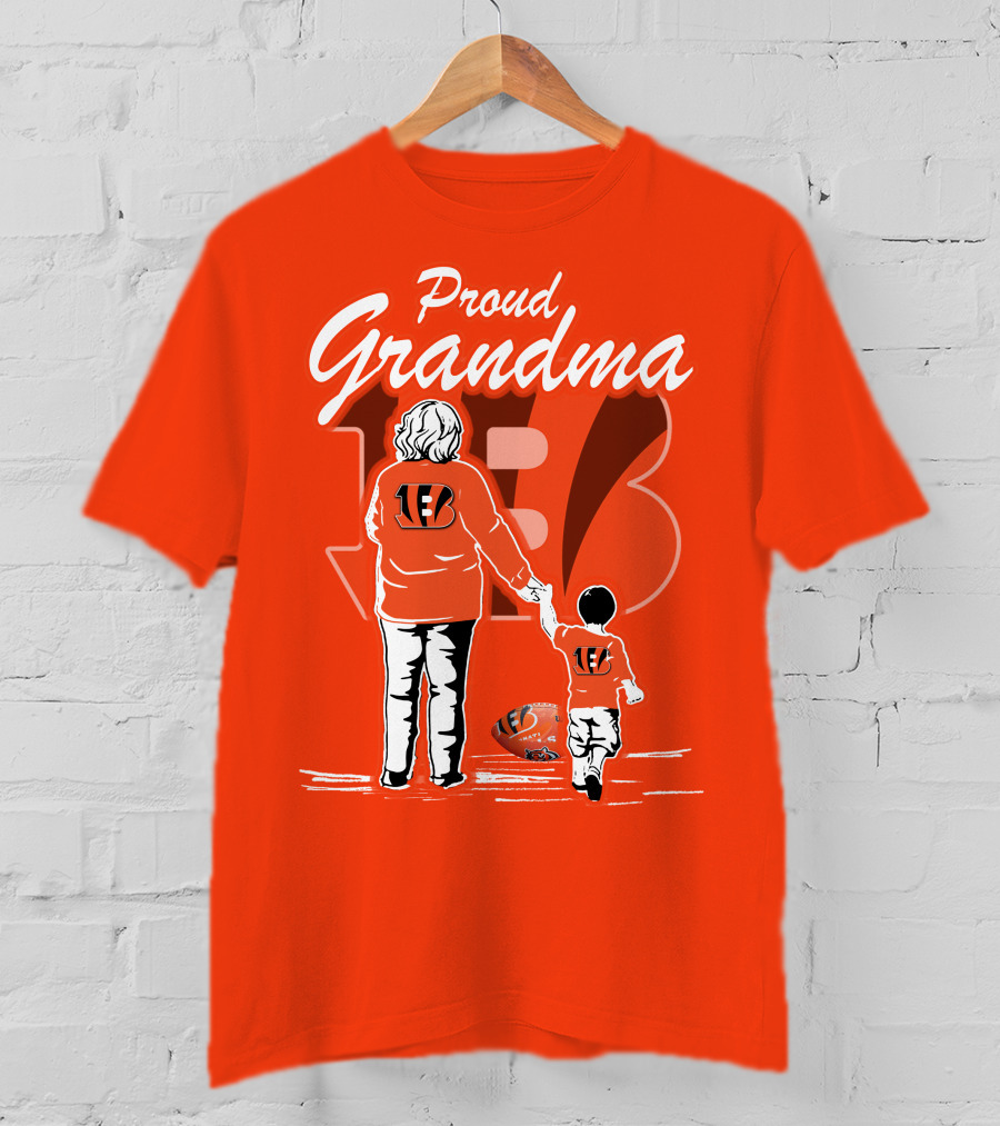 Proud Grandma Cincinnati Bengals Family Spirit Football Fan T-Shirt