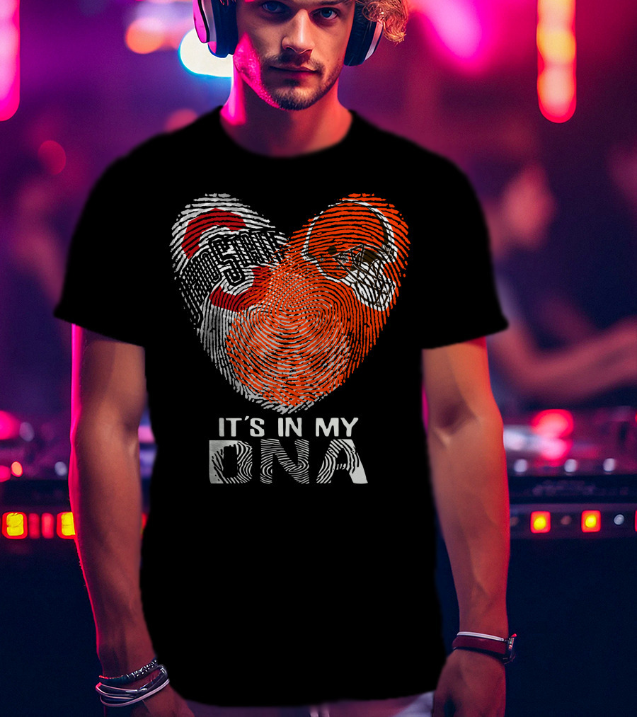 It's In My Dna Cleveland Browns Ohio State Buckeyes T-Shirt