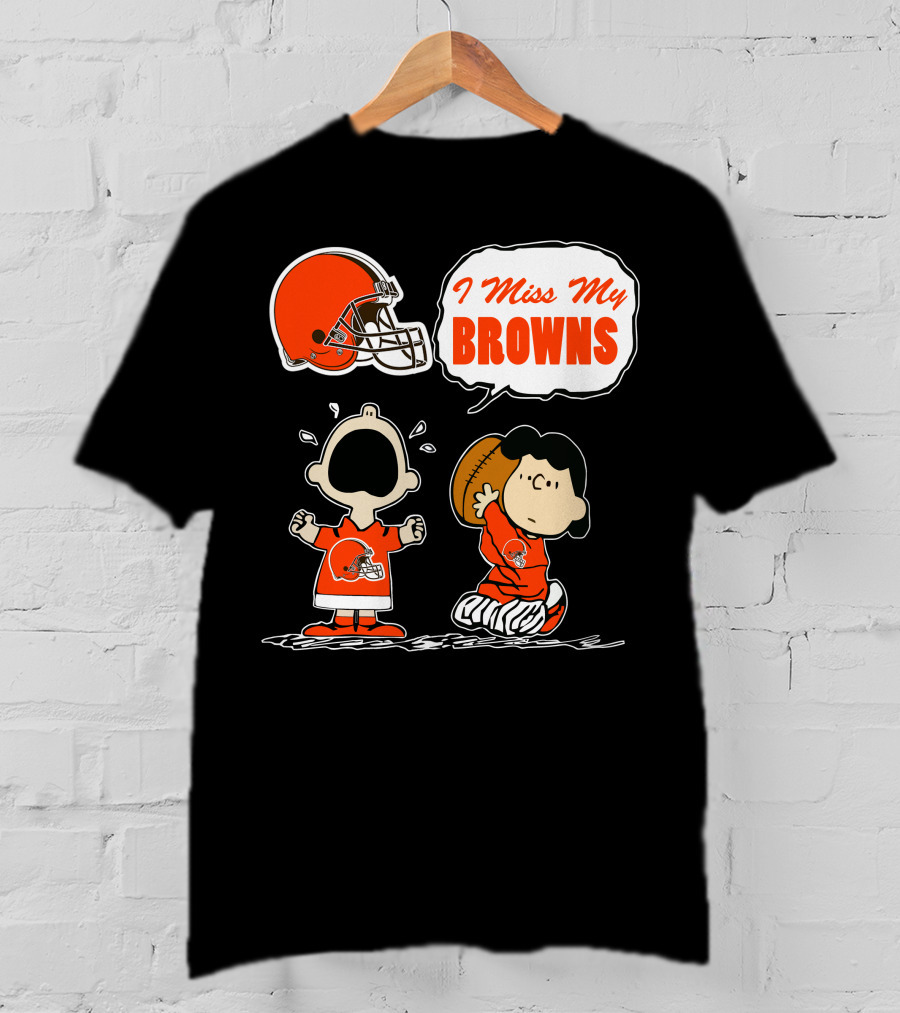 I Miss My Cleveland Browns 67 Football Fan Nostalgia T-Shirt