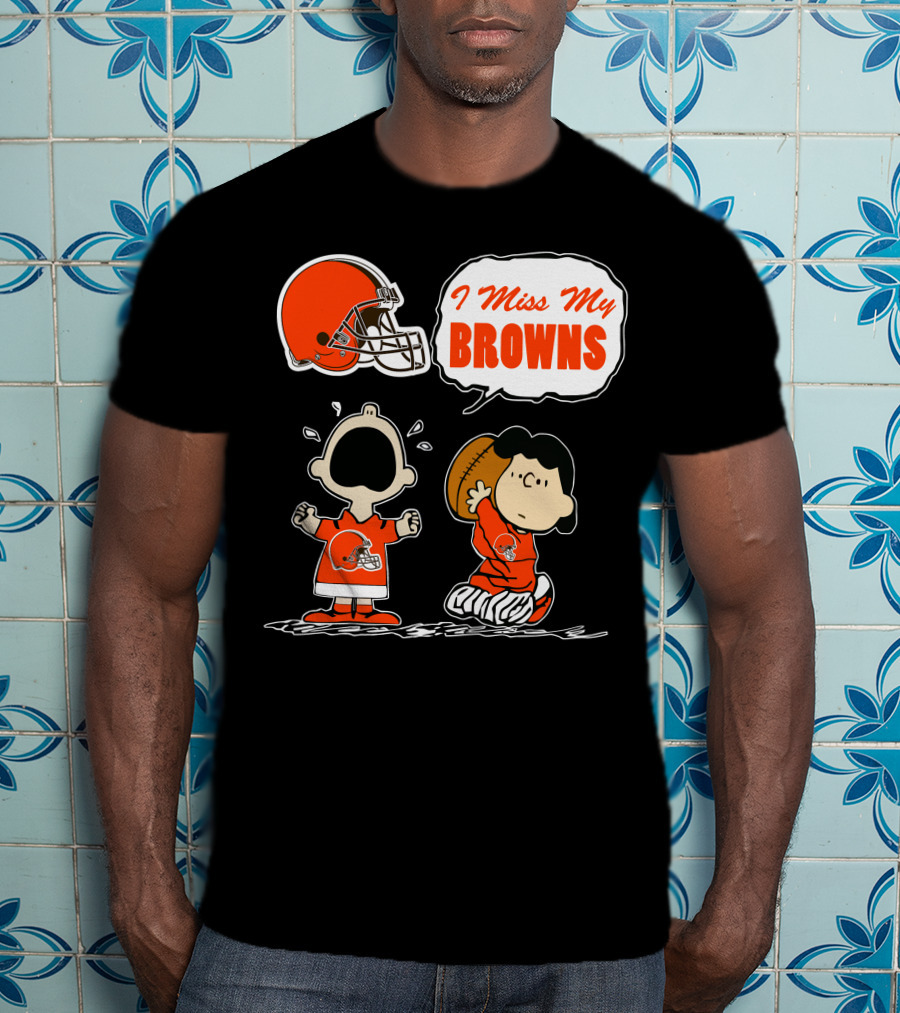 I Miss My Cleveland Browns 67 Football Fan Nostalgia T-Shirt