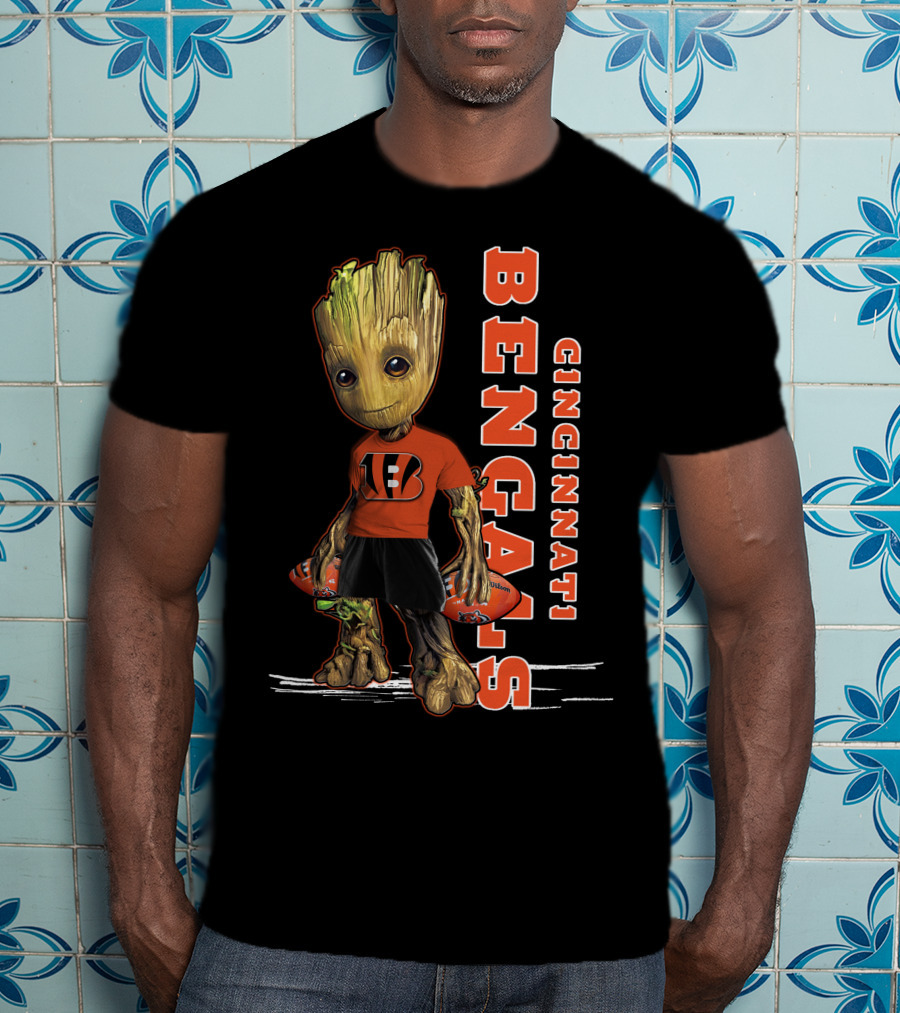 Groot Cincinnati Bengals Football Fan T-Shirt