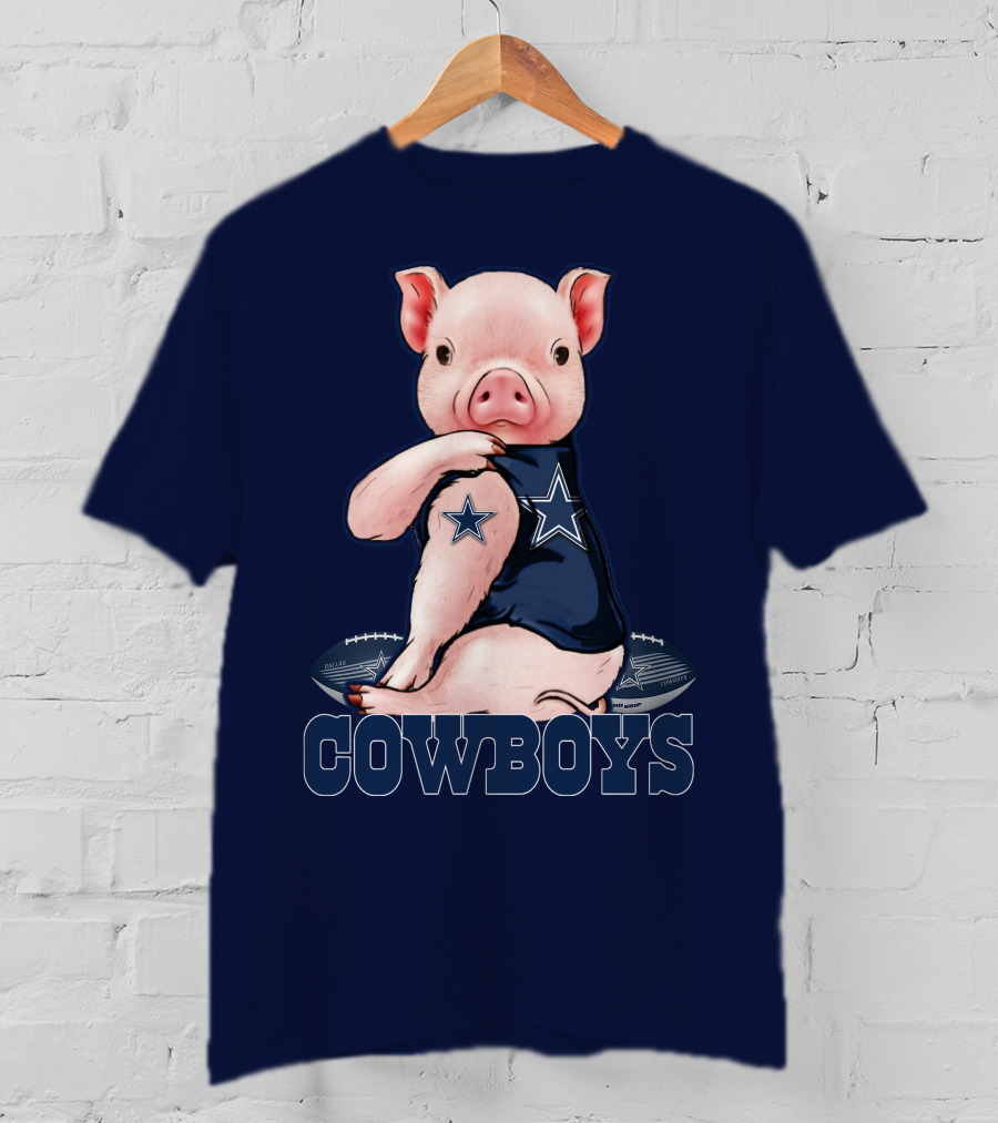 Pig COWBOYS Football Star T-Shirt