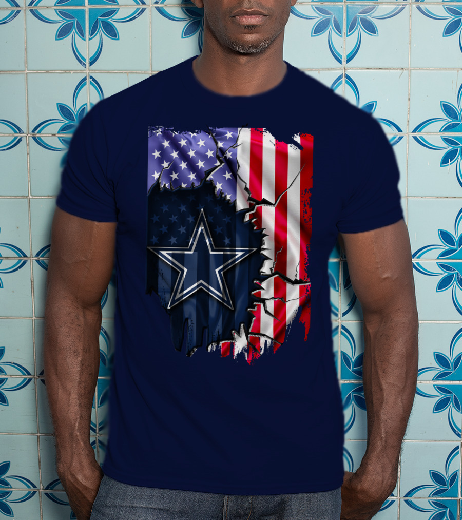 American Flag Dallas Cowboys Star T-Shirt