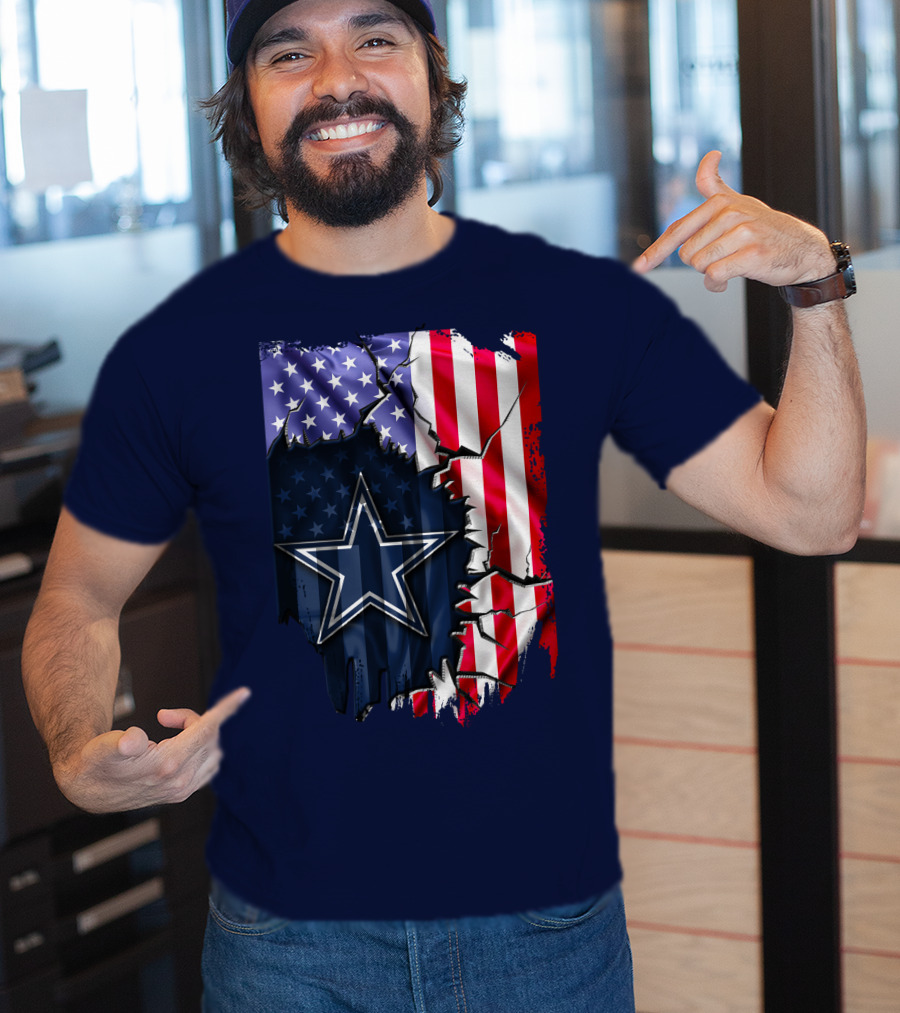 American Flag Dallas Cowboys Star T-Shirt