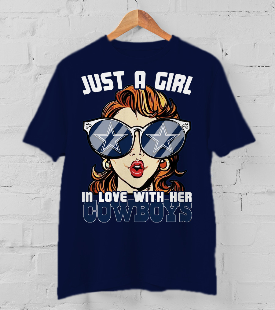 Just A Girl In Love With Her Cowboys T-Shirt