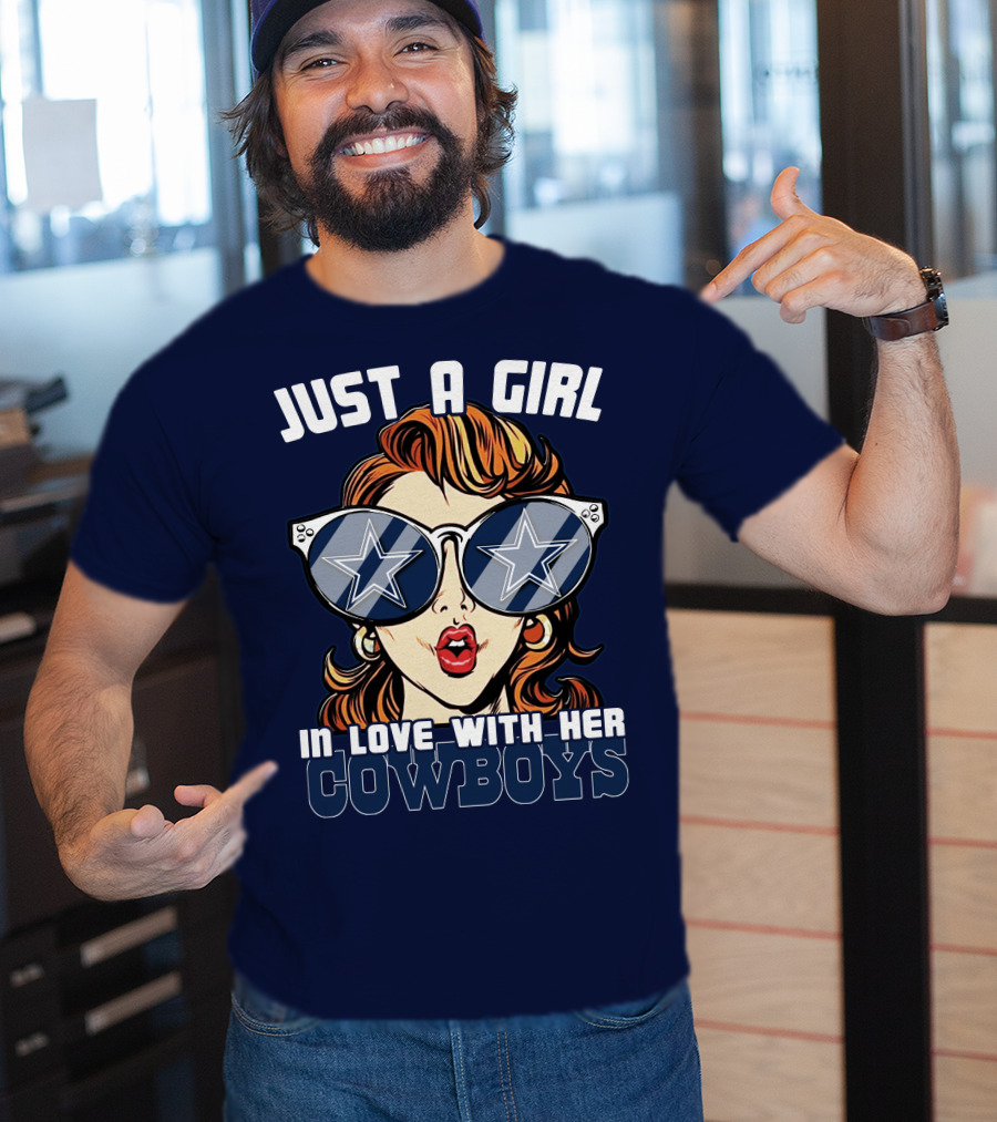 Just A Girl In Love With Her Cowboys T-Shirt