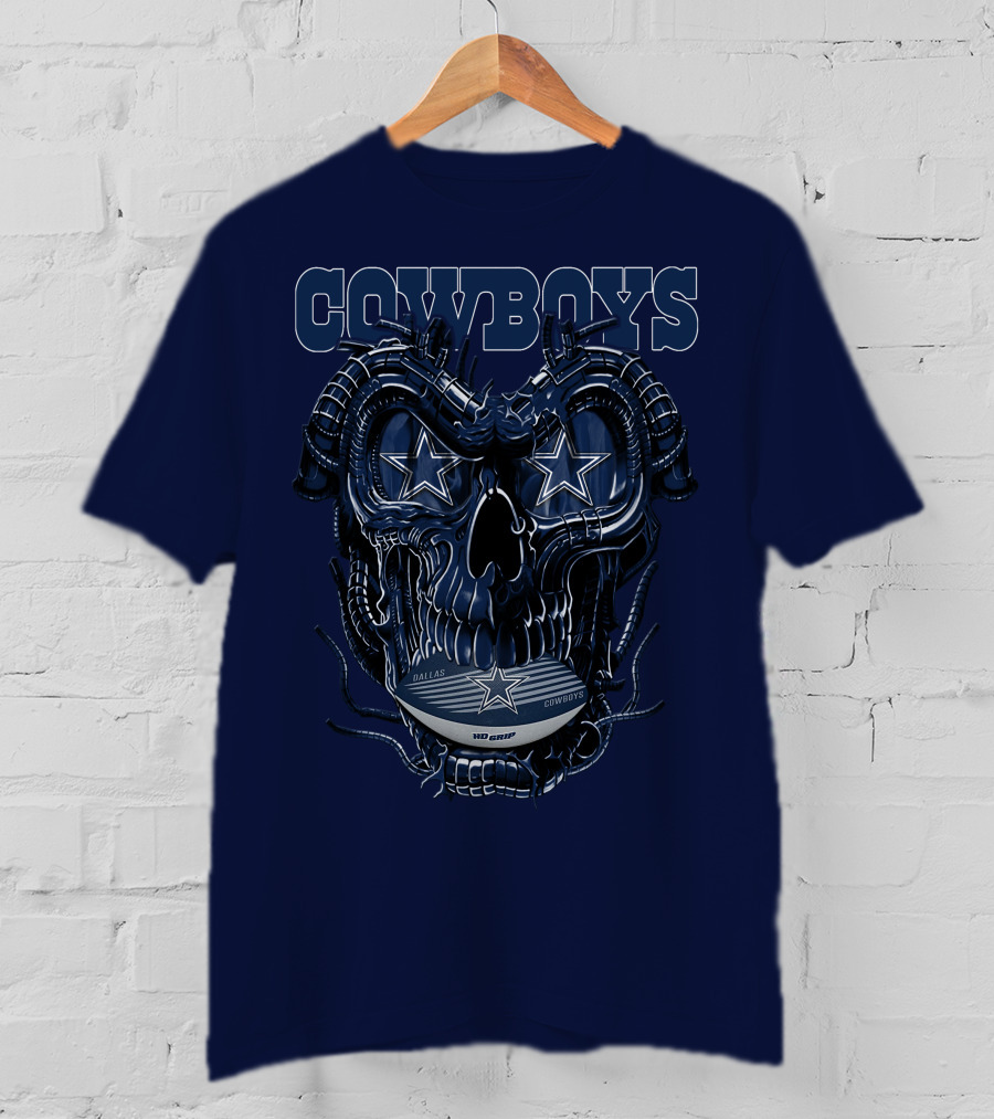 COWBOYS Dragonskull Dallas Football Helmet T-Shirt