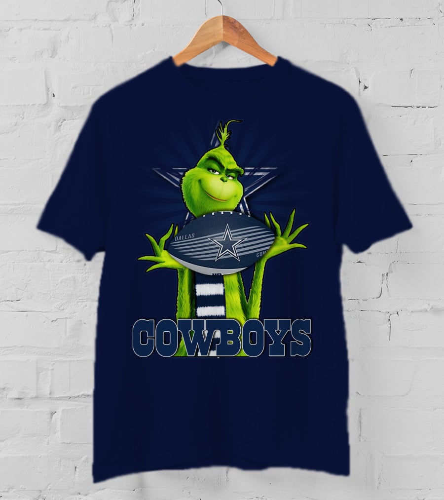 Grinch Dallas Cowboys Football T-Shirt