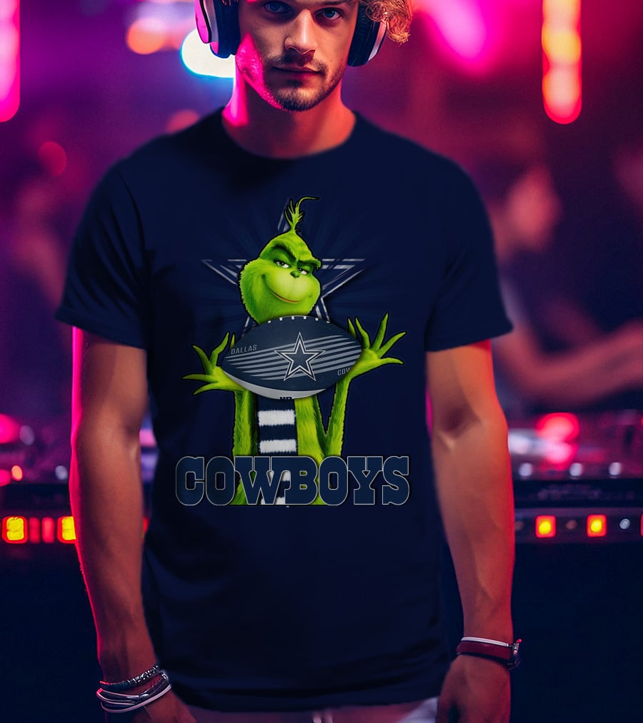 Grinch Dallas Cowboys Football T-Shirt
