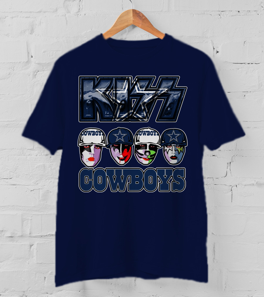 KISS Dallas Cowboys NFL Facepaint T-Shirt